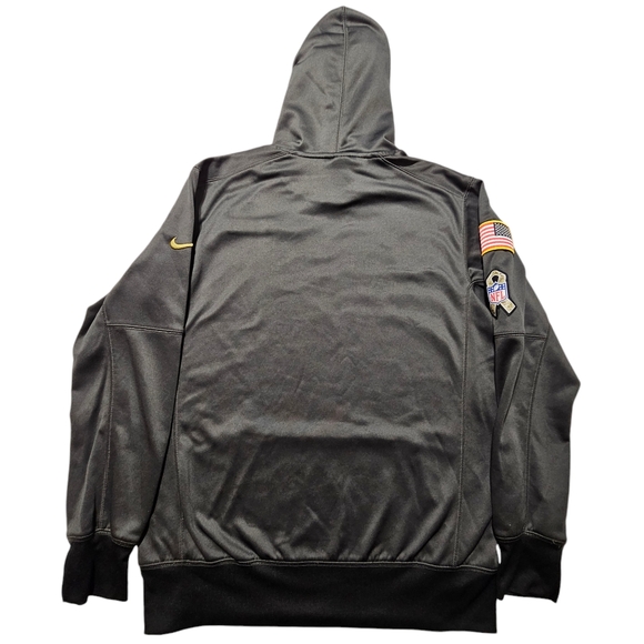 New England Patriots Hoodie Mens Medium Nike Onfield Military Salute to Service - Picture 3 of 11